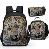 Leopard Backpack Set for School 