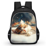 Dreamy Cat Print Backpack