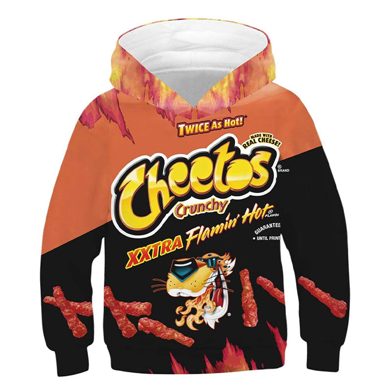 Kids Cheetos Hoodie Flamin Hot Cheetos Sweatshirt 4-14Y