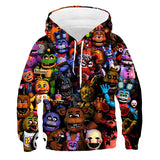 Kids FNAF Hoodie Freddy's Sweatshirt for boys girls