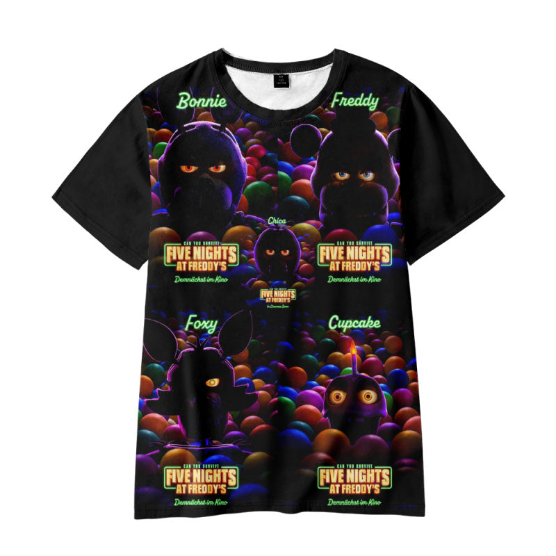 Five Nights at Freddy's Short Sleeve T-shirt Kids & Adult