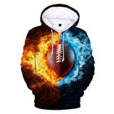 3D Graphic Hoodies Long Sleeve Pullover Hooded Hoodie