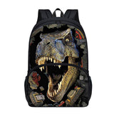 Lightweight 16inch School Bag Dinosaur Backpack For Boys