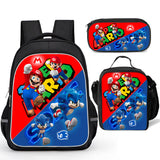 Mario and Sonic Backpack School Bookbag for boys girls
