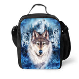 Wolf Backpack for Students Boys Girls School Bag Travel Daypack