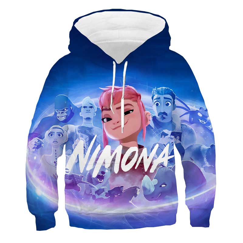 Nimona Hoodie Nimona Sweatshirt Long Sleeve Nimona Print Hoodie