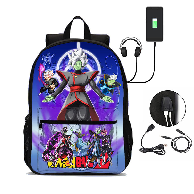 Zamasu Backpack Goku Black School Bookbag Laptop Bag 18 in