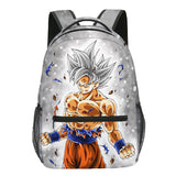 Goku Bookbag with Lunch Bag Pencil Case for School 16 in
