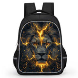 Kids Lion Backpacks Cool Lion Bookbag 16-inch