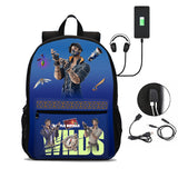 Lorenzo Backpack School Bookbag Laptop Bag 18 in