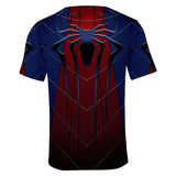 Men's Spiderman Hero Far from Home Round Collar Short Sleeves T-Shirt - firstcorset