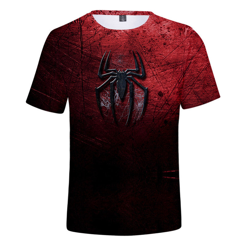 Men's Spiderman Hero Far from Home Round Collar Short Sleeves T-Shirt - firstcorset