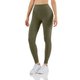 Female Sports Running Pants Nude Tight Waist Yoga Pants Stretch Fitness Speed Dry