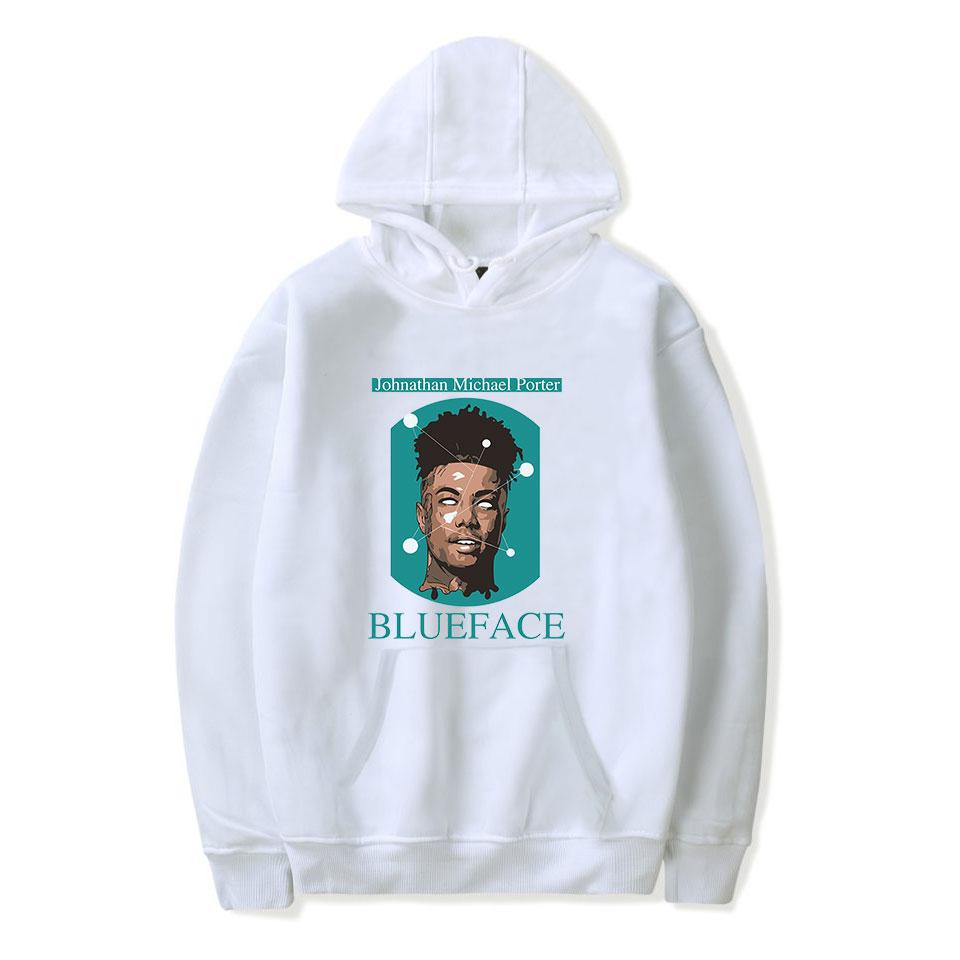 Blueface Printed Loose Fit Pullover Hoodie Mens Hooded Sweatshirt - firstcorset