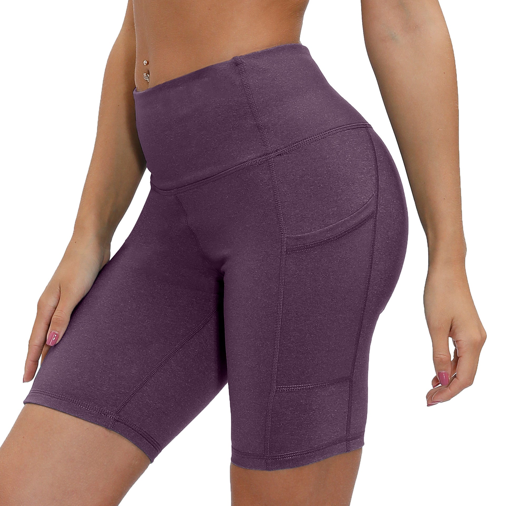 Five Minutes Pants Female Sports Running Shorts Tight Height Waist Yoga Pants Stretch Fitness Speed Dry
