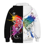 Kids Papillon Butterfly 3D hoodie Unisex Sweatshirt