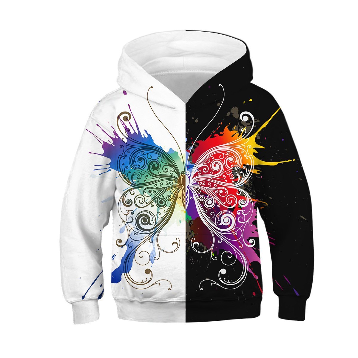 Kids Papillon Butterfly 3D hoodie Unisex Sweatshirt