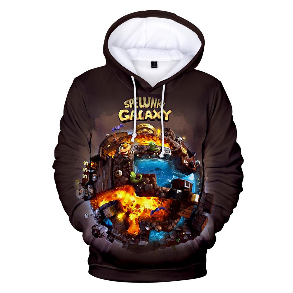 Game Spelunky 3d printing Hoodie Unisex Sweatshirt
