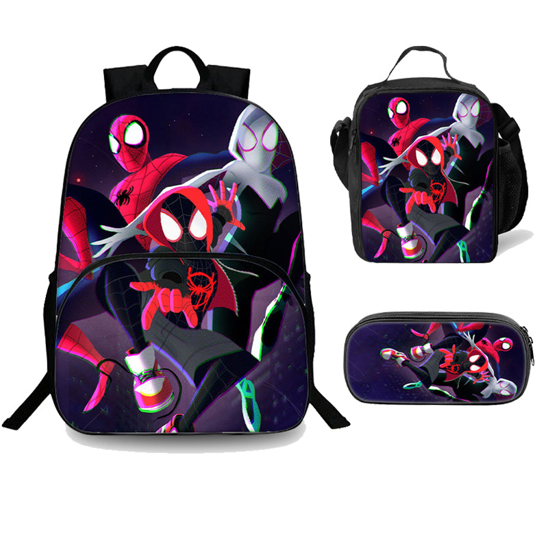 Spider-Man  Student  Bookbag Lightweight Laptop Bag with Shoulder Bags and Pen Case for Teen Boys and Girls