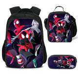 Spider Man  3D  School  Backpack With Lunch bag Pencil Case