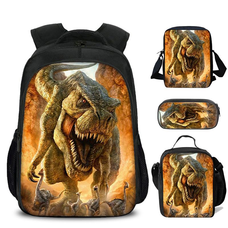 Kids Dinosaur Backpacks Animal Print Backpack for Kindergarten Boys Girls