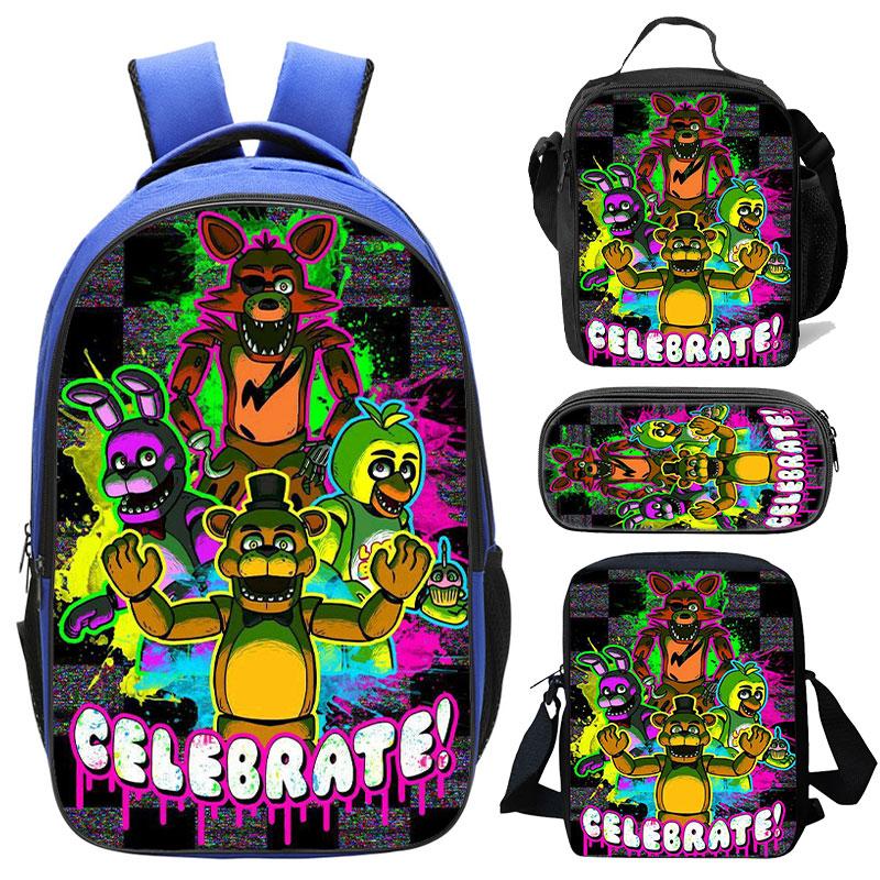 Five Nights at Freddy's Backpacks Boys Book Bag  Lunch box pencil case