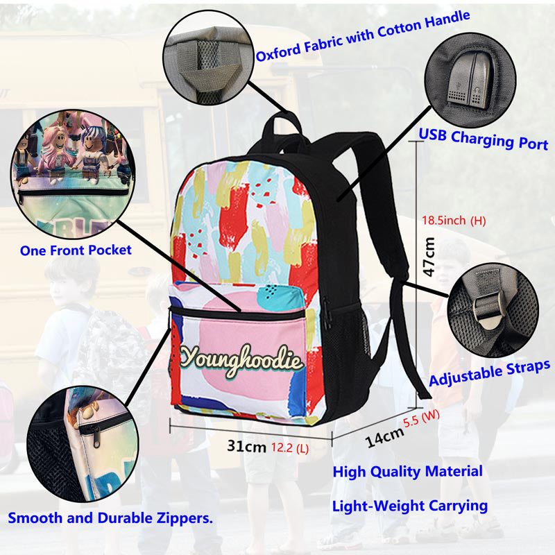 Legend of Zelda Backpack Large Capacity Lightweight School Bag for Teens Boys girls