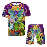 Rick and Morty T shirts Beach shorts Two Piece Set