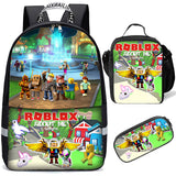 Roblox Adopt Me Backpack With Lunch Bag Set School Backpack for Boys