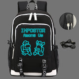 Among Us Large Capacity Backpack Waterproof Oxford Bag for school