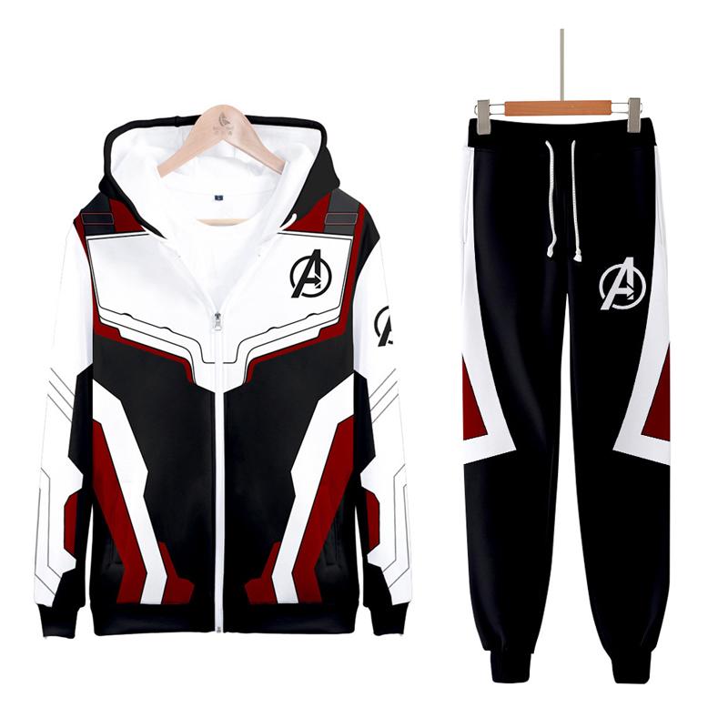 Avengers Endgame Suits Zip Up Pullover Hoodie Costumes - firstcorset