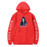 Billie Eilish Long Sleeves Hip Hop Hooded Hoodies Sweatshirt - firstcorset