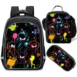 Cartoon Backpack Set with Pencil Case Lunch Bag 3 in 1