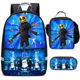 Trendy School Backpack for Teens Boys Lunch Bag Pencil Case