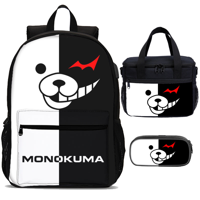 Monokuma 18inch Backpack School Bookbag