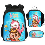 Flamingo Backpack Shoulder Bag Pencil bag Lunch Bag for school