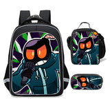 Friday Night Funkin' Backpack Set Backpack Pencil Case Lunch Bag 3 in 1 for School