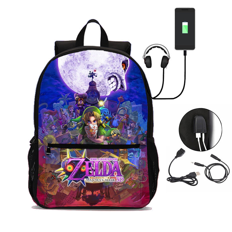 Legend of Zelda Backpack Large Capacity Lightweight School Bag for Teens Boys girls