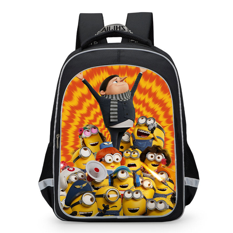 Cartoon Minions Backpack Set with Pencil Case Lunch Bag 3 in 1