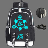 Naruto Backpack Glow In Dark with USB Charging Port