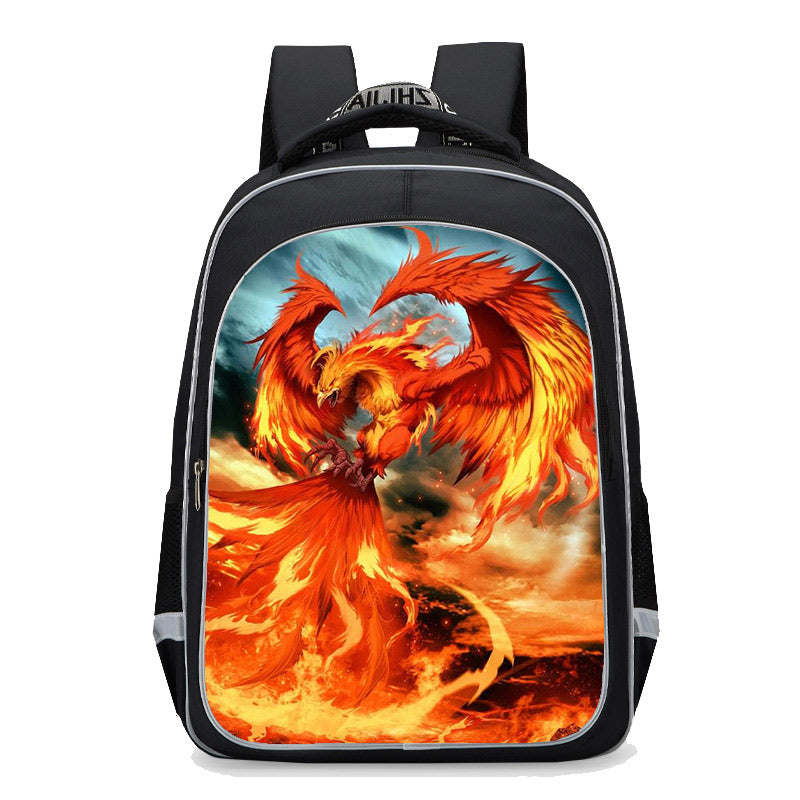 Moltres Backpack Set with Lunch Box Pencil Case 3 in 1