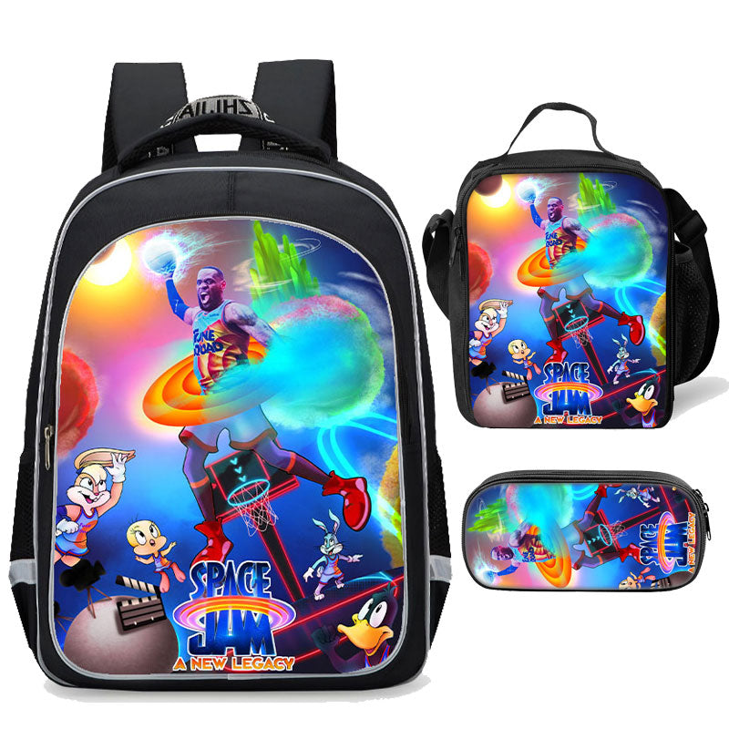 Space Jam A New Legacy Backpack Set Schoolbag Pencil Case Lunch Bag