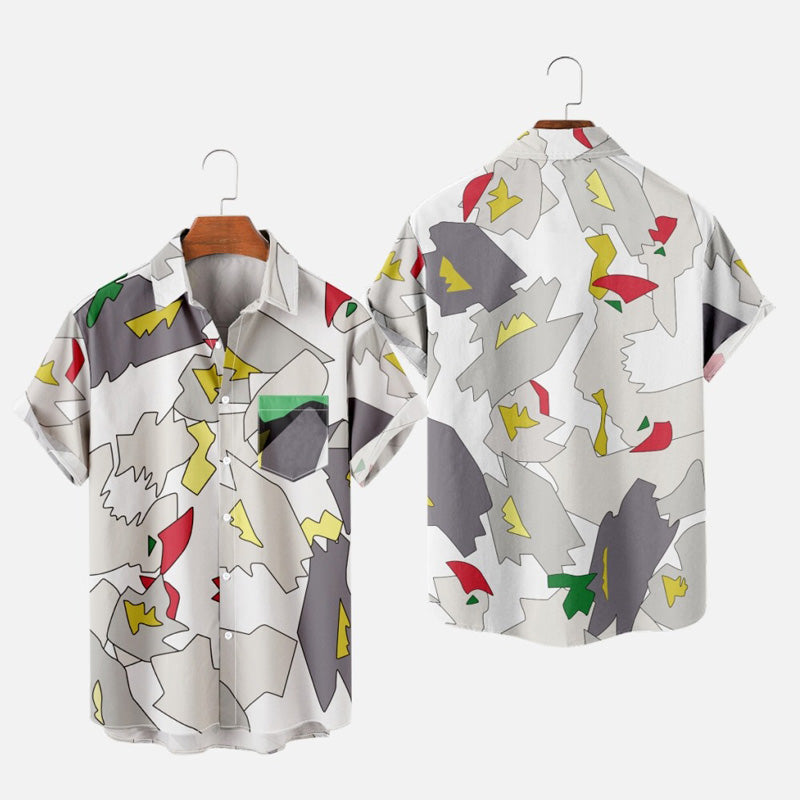 Dustin Hellfire club Short Sleeve Casual Hawaiian Shirt