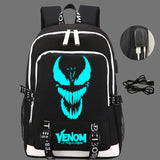 Venom Let There Be Carnage Backpack Glow in Dark Large Capacity Laptop Travel Bag