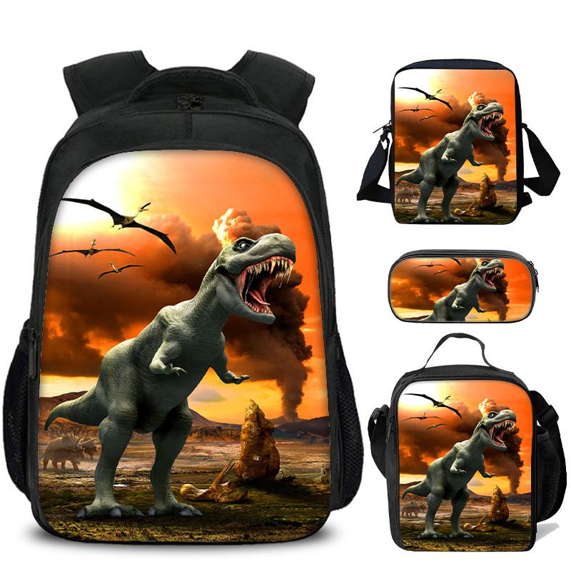Kids Dinosaur Backpacks Animal Print Backpack for Kindergarten Boys Girls