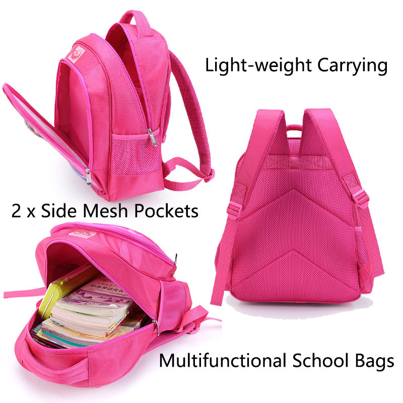 Pink School Backpack for School Book bag 16 inch