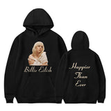 Unisex Letter Happier Than Ever Print Hoodie