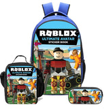 Boys Roblox Backpack Lunch Bag School Bag Pencil Case