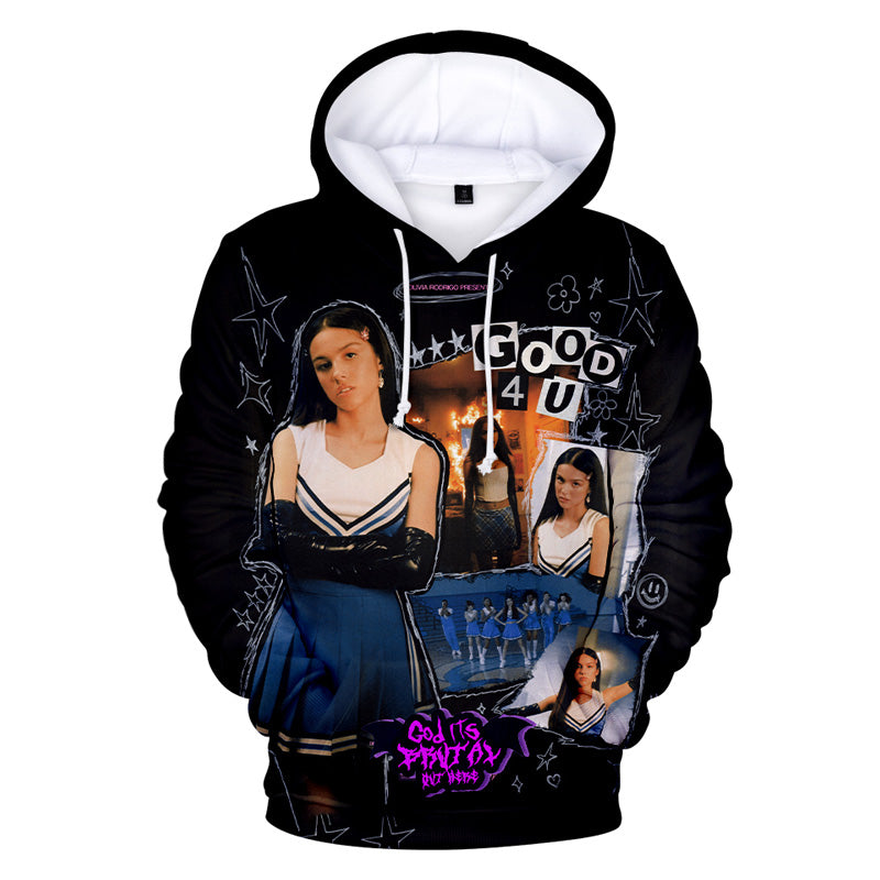 Long Sleeve Olivia Rodrigo Hoodie Pullover Hooded Sweatshirts