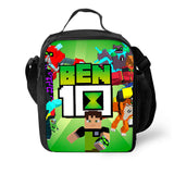Minecraft Ben 10 Backpack Pencil bag Lunch Bag for school Kids Lightweight Laptop Bag